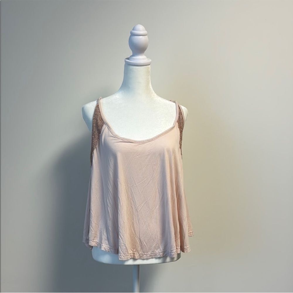 POL Shimmer Pink Tank Top S
